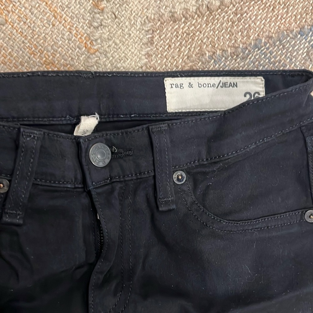 Rag & Bone Skinny Legging Jeans Black - size 26